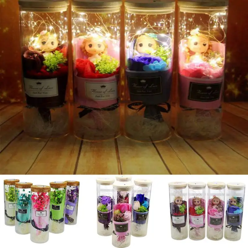 Романтические сушеные Цветочные куклы случайного цвета украшение для бутылок со