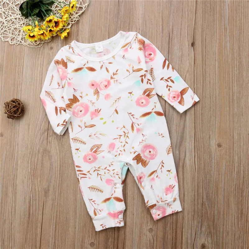 Мультяшный комбинезон для новорожденных мальчиков и девочек на осень зиму