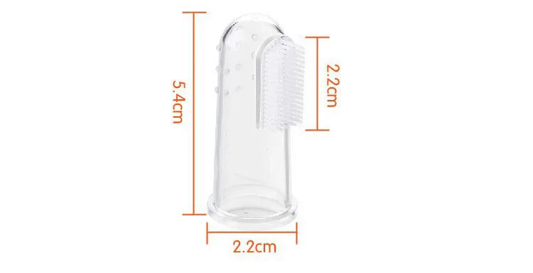 

Safety Silicone Baby Toothbrush Finger Rubber Clean Massager Toothbrush Baby Care 1 piece