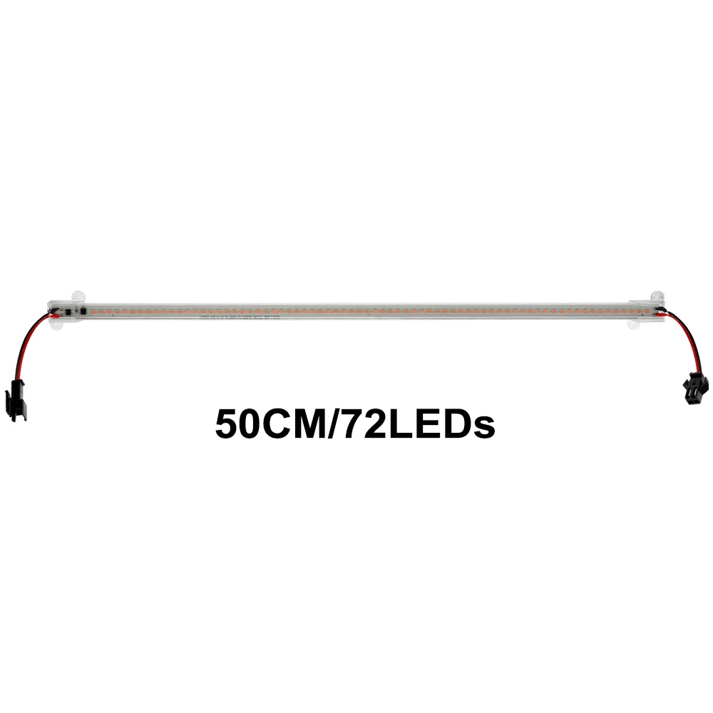 50CM 220V Фито лампы для растений полный спектр светодиодный растут огни высокой светоотдачей комнатное растение лампа для выращивания-цветочниц на свадьбе, для рассады - Испускаемый цвет: 50CM