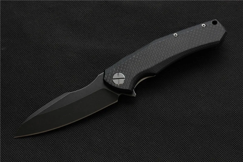 Складной нож MIKER складной ZT0850 лезвие: D2 (satin/Black stonewash) Ручка: углеродное волокно