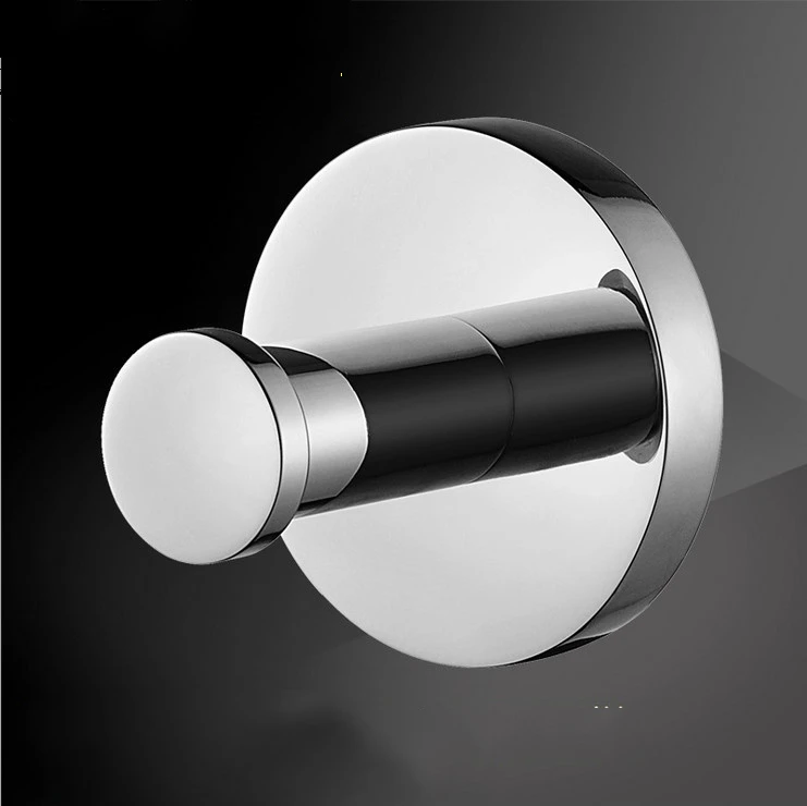 Современный полированный хромированный крючок из нержавеющей стали 304 круглая