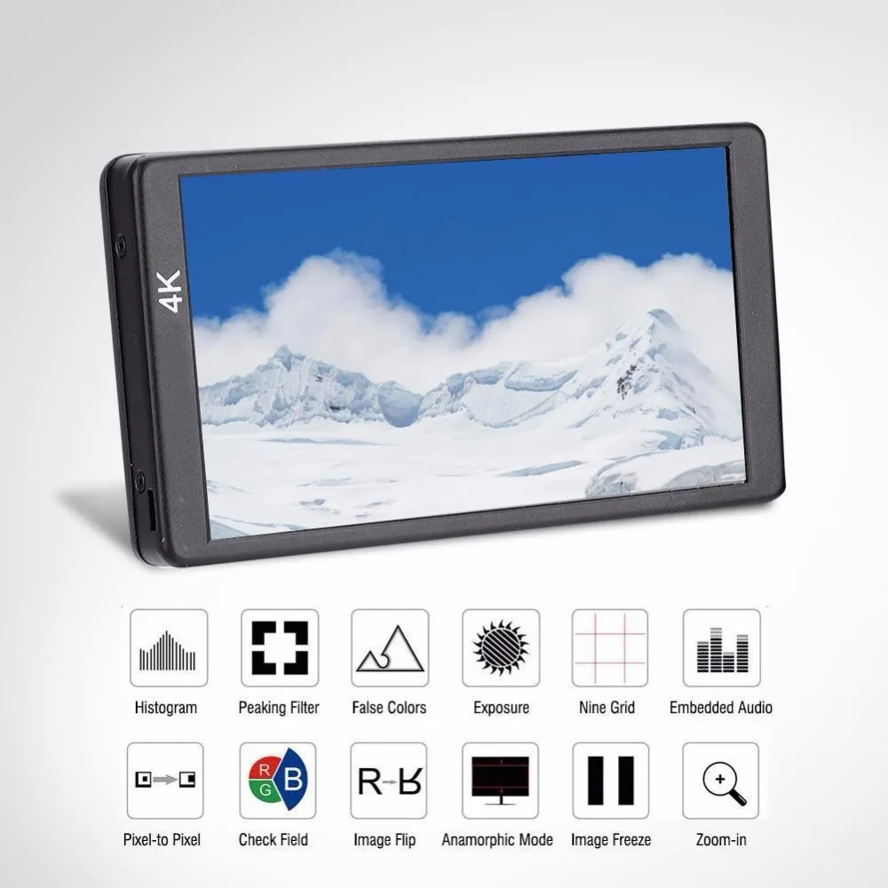 Feelworld F6 Plus 4K 5,5 дюймов HDMI монитор с сенсорным экраном алюминиевый сплав DSLR камера монитор микро один ЖК-дисплей для sony