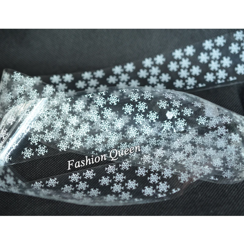 Белая Снежинка для ногтей 1 шт. новый дизайн переводная бумага наклейки украшения