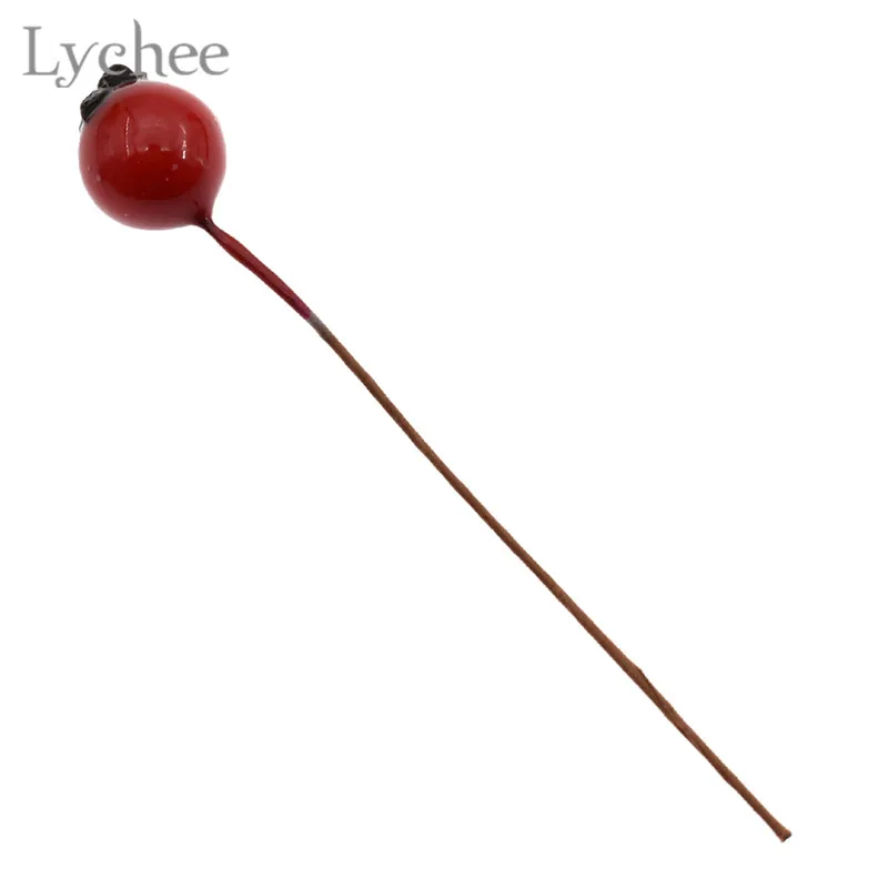 Lychee Life 50 шт. мини искусственный фрукт из пенопласта Искусственные Красные