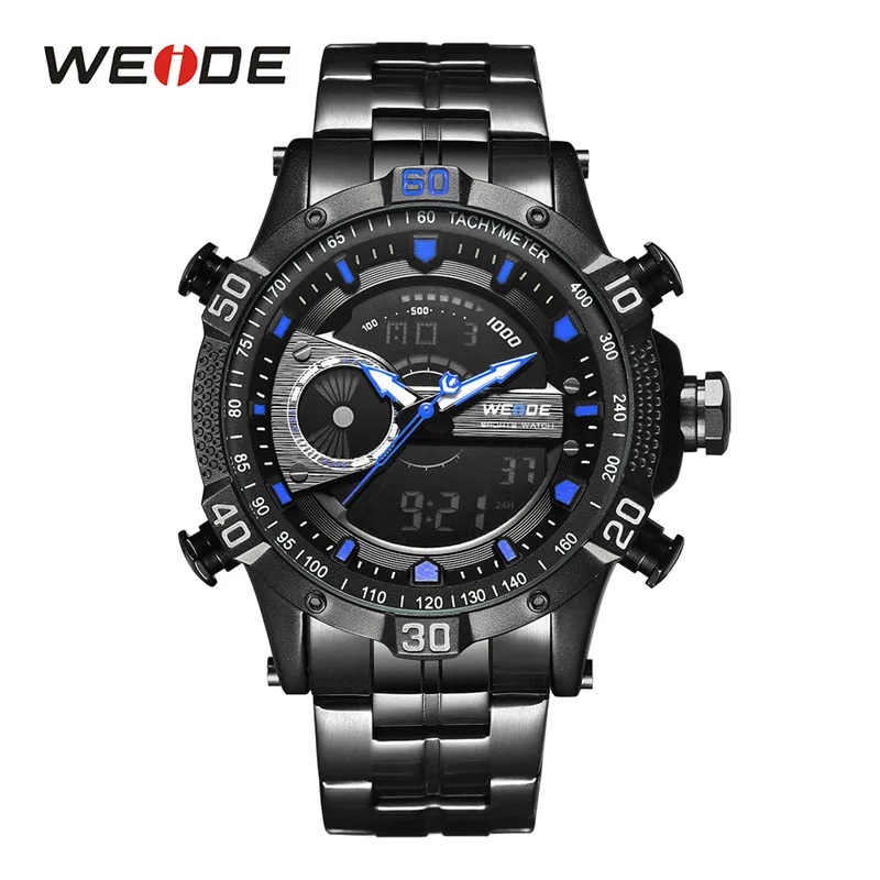 WH6902B-4C WEIDE мужские спортивные деловые цифровые часы с хронографом, лучший бренд, Роскошные мужские часы, модный кварцевый силиконовый ремешок, наручные часы - Цвет: WH6902B-4C
