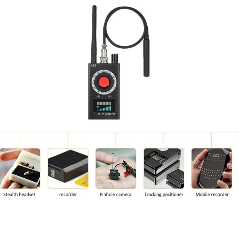 Многофункциональный антишпионский детектор K18 с камерой GSM аудио обнаружение