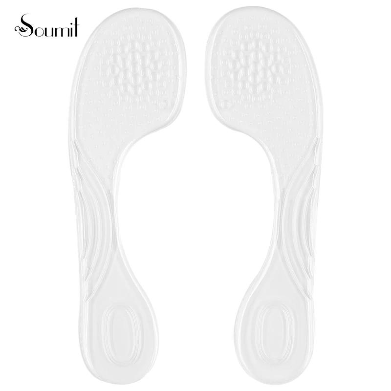 

Soumit Transparent Ladies Flat Foot pad Silicone high Heel Seven Points pad Arch Support Pain Relief high Heels Insoles