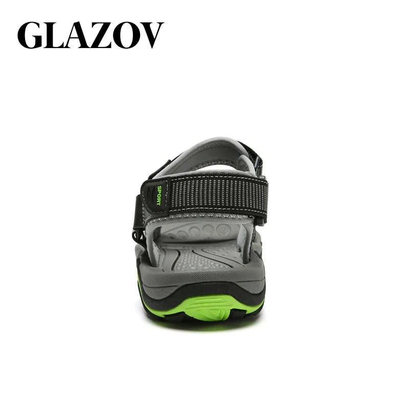 GLAZOV/Лидер продаж; Новинка; модная летняя пляжная Мужская обувь для отдыха; кожаные сандалии высокого качества; большие размеры; мужские сандалии; размеры 38-45