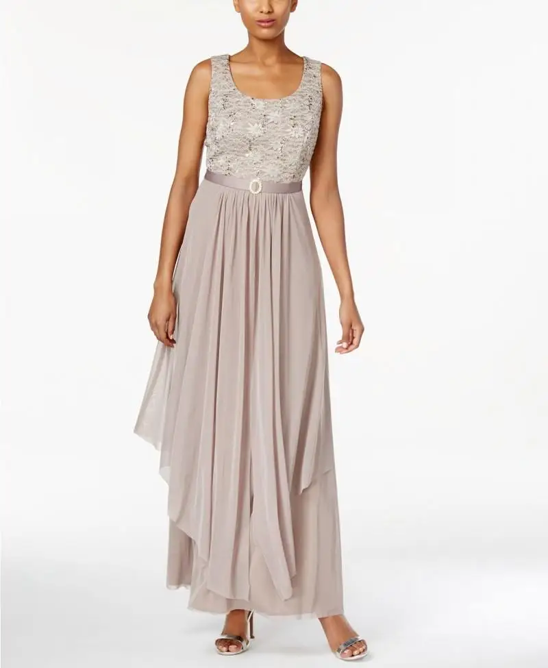 Vestido novia кружевные расшитые бисером платья до щиколотки большие размеры
