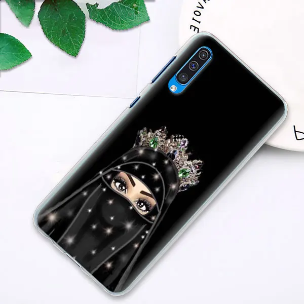04 Мусульман, Gril/глаза арабский хиджаб девушка чехол для samsung Galaxy A30 A50 A70 A80 M10 M30 A7 A6 A8+ A9 ПК Жесткий Телефон - Цвет: 04
