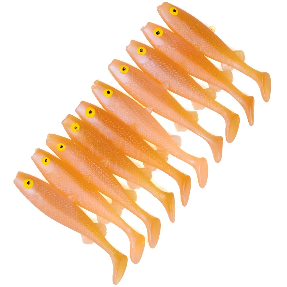 10 шт. 8 см 4 г рыболовные приманки наживки Easy Shiner Swimbait Мягкая силиконовая приманка