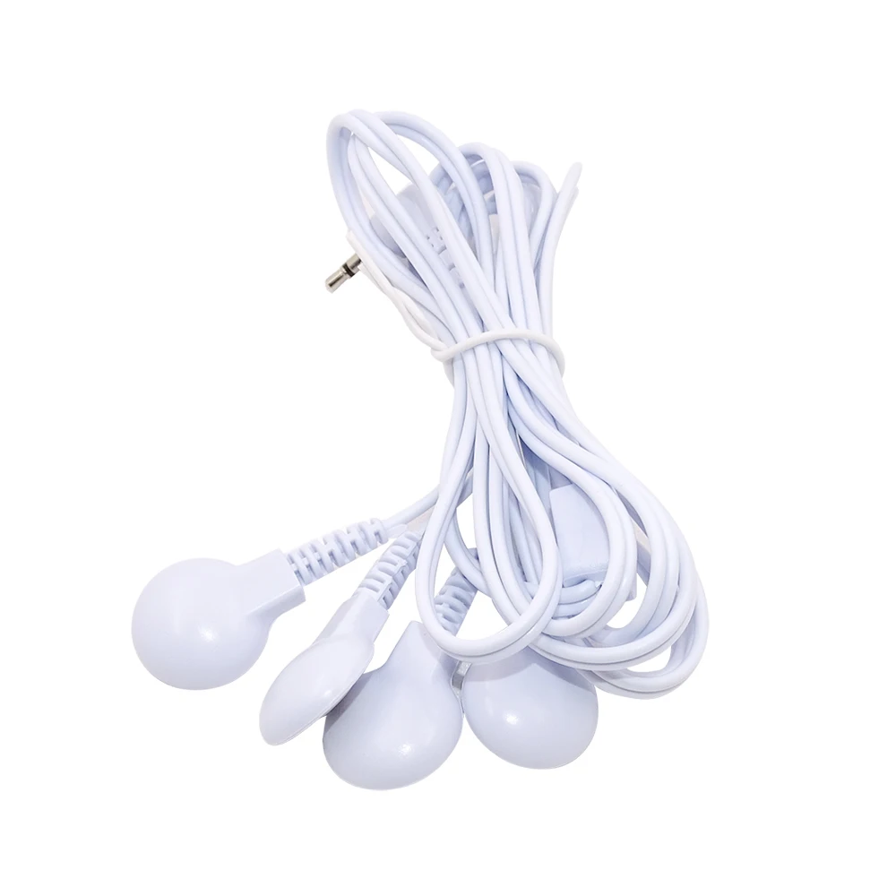4-Way Cable 4/2 кабель, Универсальный 2,5 мм штекер, электрод, провода, соединительный кабель с 4/2 кнопками для цифровой терапии, массажер - Цвет: 4-Way Cable
