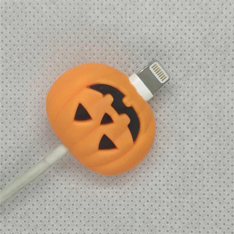 Фиолетовый Кабель протектор укуса для Iphone кабель протектор Битер usb Фрукты Арбуз разъем мобильного телефона аксессуар дропшиппинг игрушка - Цвет: Фиолетовый