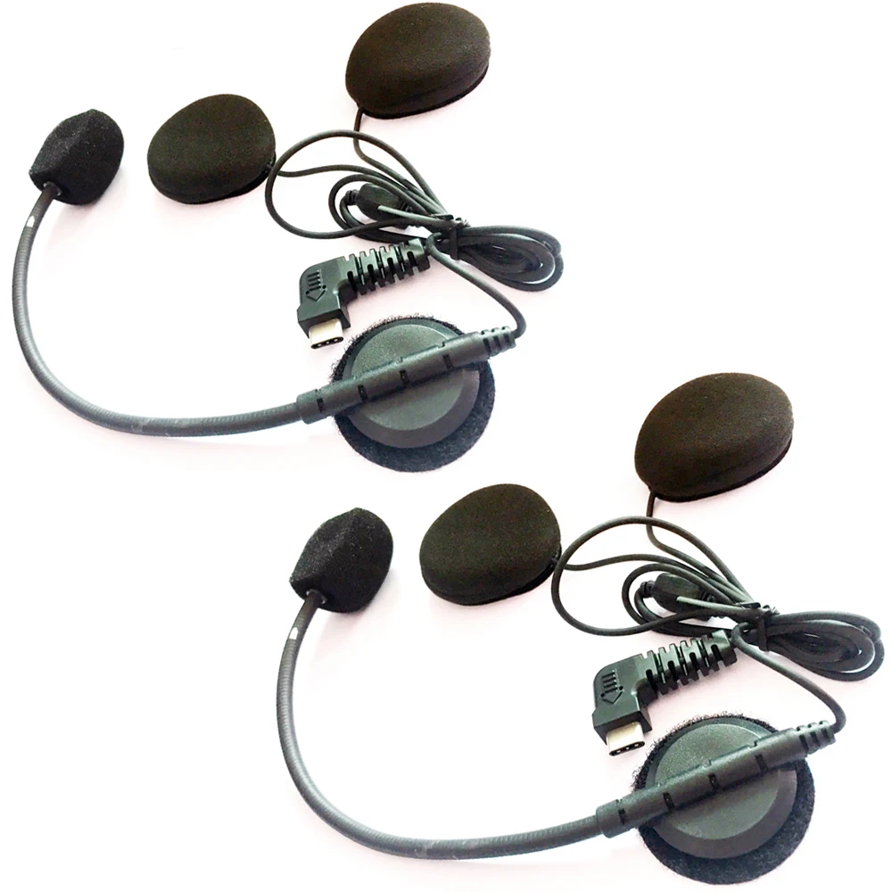 Новинка 2 шт тип-c USB динамик микрофон динамик для BT-S2 BT-S3 мотоцикл Bluetooth домофон для открытого шлема