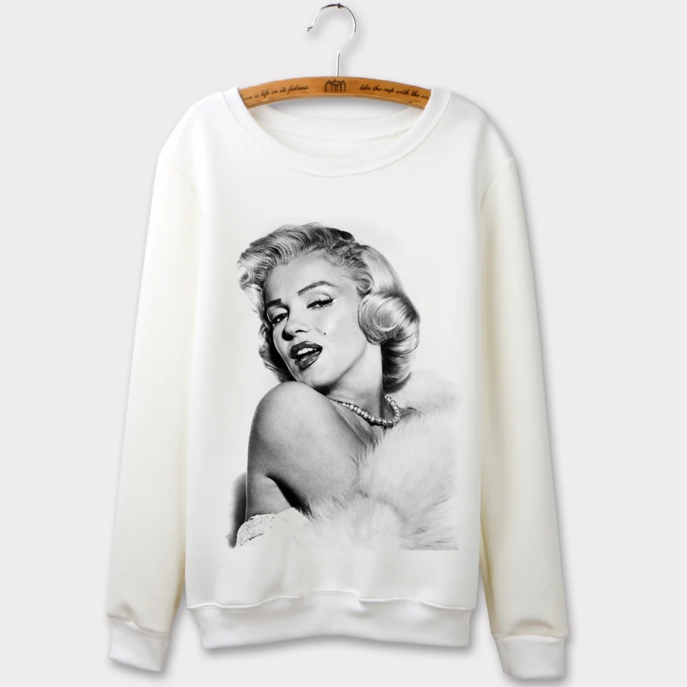 Женская толстовка с капюшоном модная 3D принтом Мэрилин Монро|sudaderas de mujer|printing woman