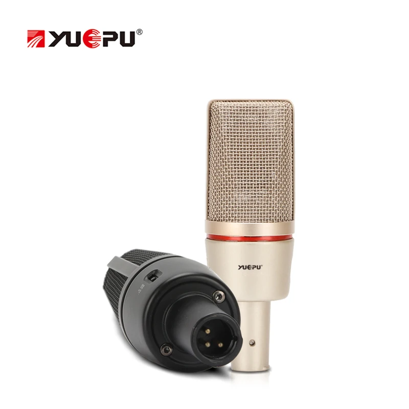 YUEPU C7000 Студийный конденсаторный микрофон с фантомным питанием 48 В запись голоса