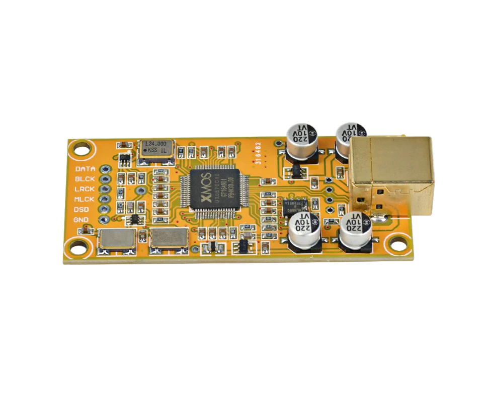 XMOS XU208 Дочерняя плата декодирования доска Поддержка 32BIT 384K ES9018 Совместимость Amanero