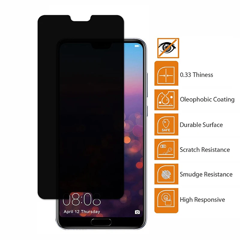 Оригинальная антишпионская Защитная пленка для экрана Huawei P20 Pro с антибликовым