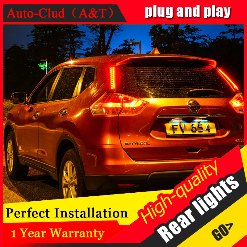 

Car Styling LED Tail Lamp for Nissan X-trail Taillights 2014 Rouge Rear Light DRL+Turn Signal+Brake+Reverse auto Accessories led