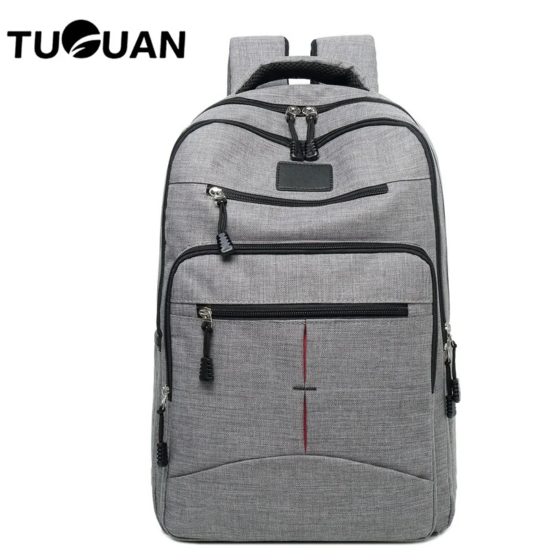 TUGUAN Waterproof Large Capacity 16 Inch Laptop Bag Man Backpack Black Canvas women School Bags Mochila Masculina | Багаж и сумки