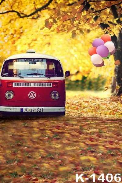 5*7 футов осенние фоны фотография для детей цифровая печать студийные красный