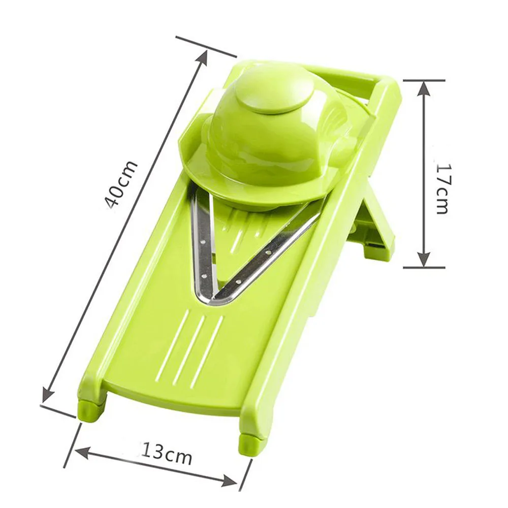2018 новый регулируемый овощерезка мандолина Slicer 5 Blade из нержавеющей стали нож для