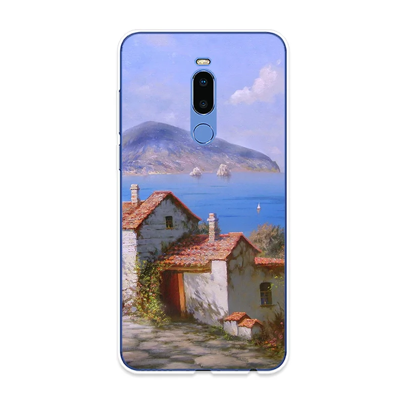 Чехол для телефона Meizu 15 Lite 16 16th Plus 16X 16S X8 силиконовый чехол с рисунком маслом Note 8 9