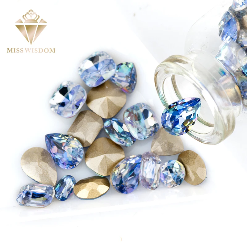 

NEW High quality rhinestones 50pcs/pack pointback nail art Purple Lotus flame Laser 513LS nail sticker DIY symphony nail art