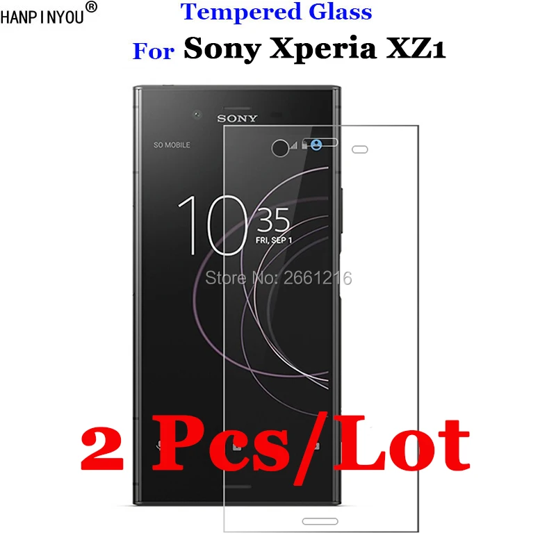 2 шт./лот для Sony Xperia XZ1 закаленное стекло 9H 2.5D Премиум Защитная пленка экрана XZ1/Dual