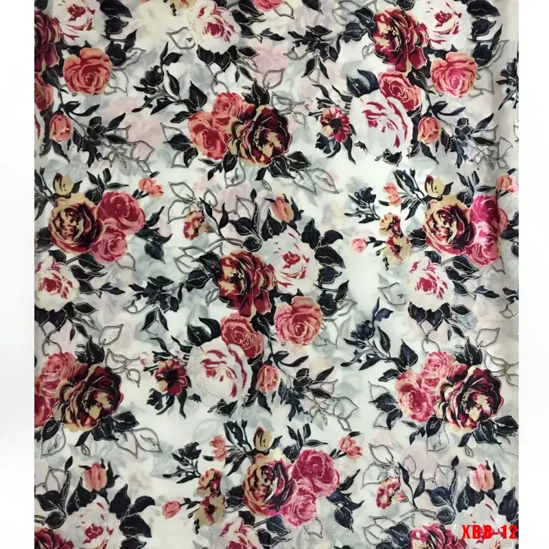 

Panne Velvet Velour Laser embroidery Tulle Lace Fabric price per meter for sofa party dress f181225