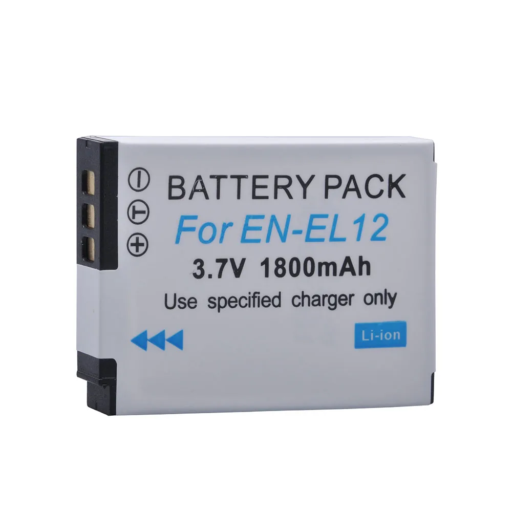 Аккумулятор ENEL12 для Nikon Coolpix A900 2 шт. AW130 AW120 S9900 S9500 W300 S9700 S9600 S9300 S6000 S8200 S8100 AW110|battery for
