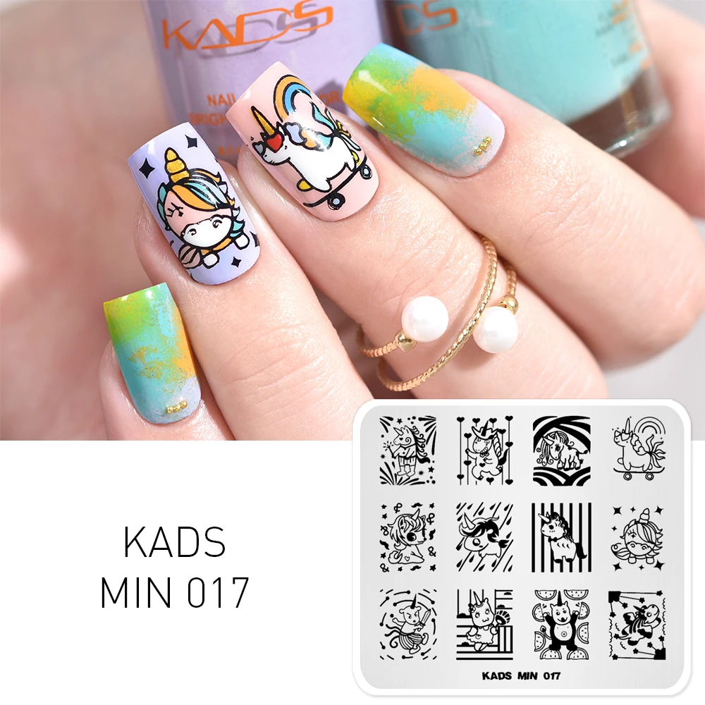 KADS Новое поступление мин. штамп милый мультфильм Единорог Женский Шаблон