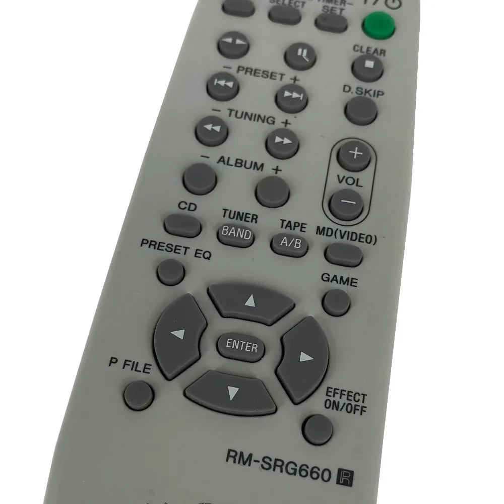 Used Original FOR SONY RM-SRG660 Hi-Fi System Remote For MHC-RG330 MHC-RG440S