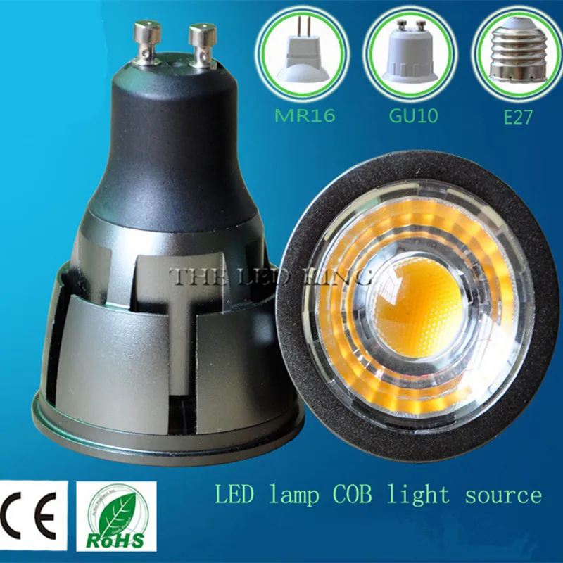Новый COB Светодиодный прожектор 9 Вт 12 15 18 светодиодные лампы E27 GU10 GU5.3 220 В MR16 Cob