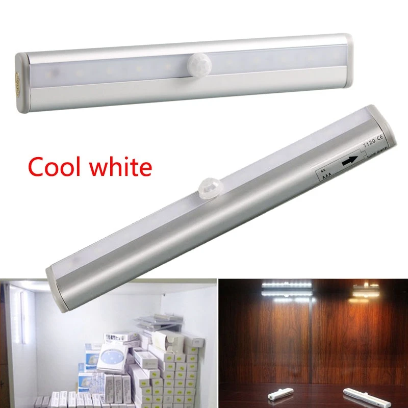 Светодиодная лампа для шкафа с датчиком движения PIR ночник магнитная полоса