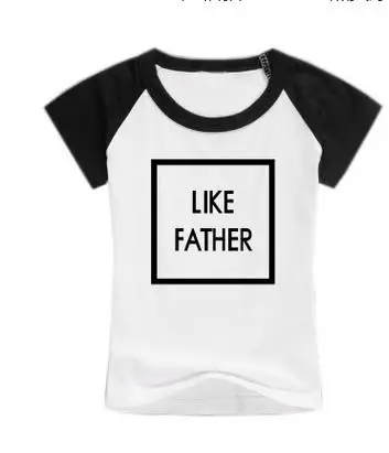 kid size summer Как отец сын дочь одежда папа Отца и Сына полный рубашка хлопковые футболки комплекты одежды да папа детская одежда - Цвет: kid size summer