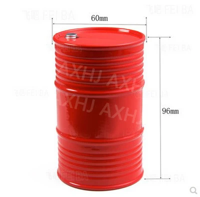 AXHJ 5 шт. Металл Нефть топлива барабана танк контейнер для 1/10 RC Рок Гусеничный
