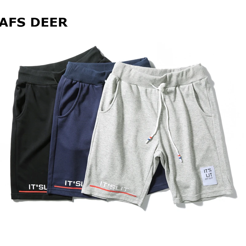 Шорты мужские пляжные с буквенным принтом брендовые Короткие повседневные