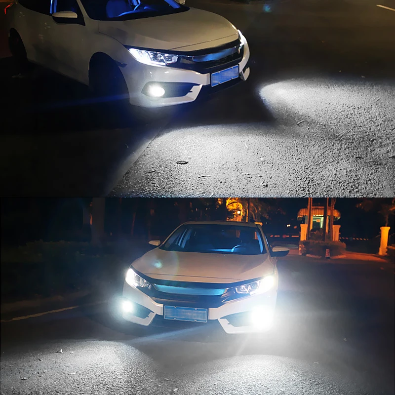 Niscarda 2X H1/H3/H4/H7/H8/H9/9005/9006/880 поворота 3000 К желтый для вождения 6000 К белый противотуманные фары двойной Цвет двойной Цвет лампы