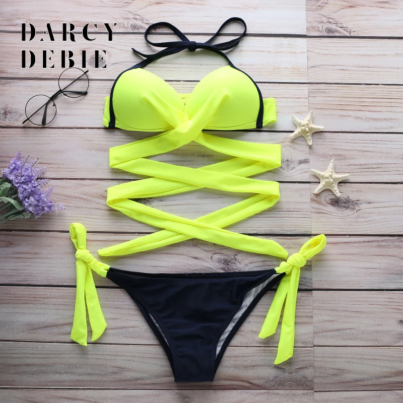 Новинка 2019 купальники Darcydebie Женский комплект микро бикини сексуальный купальник