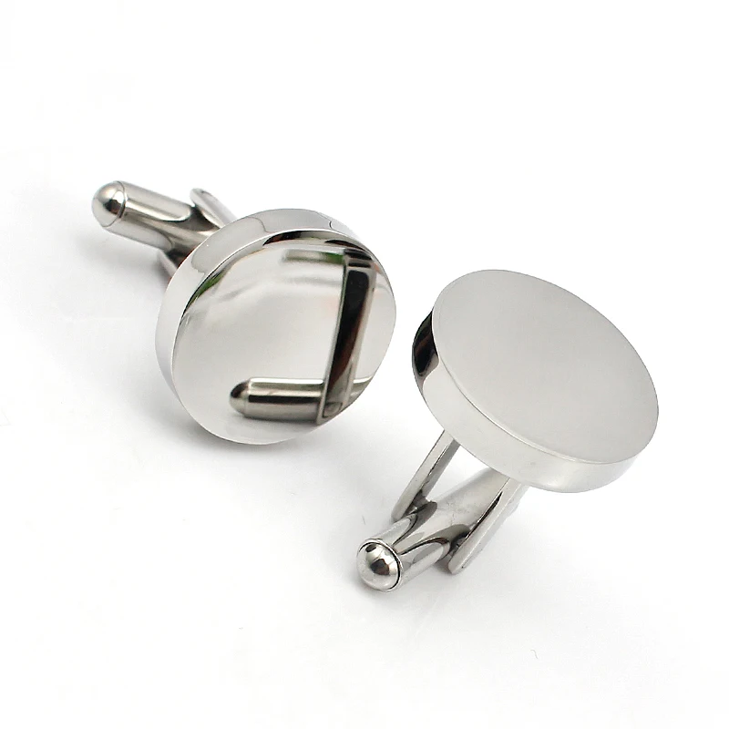 Круглые запонки из нержавеющей стали серебристого цвета|cufflinks designer|designer cufflinksround