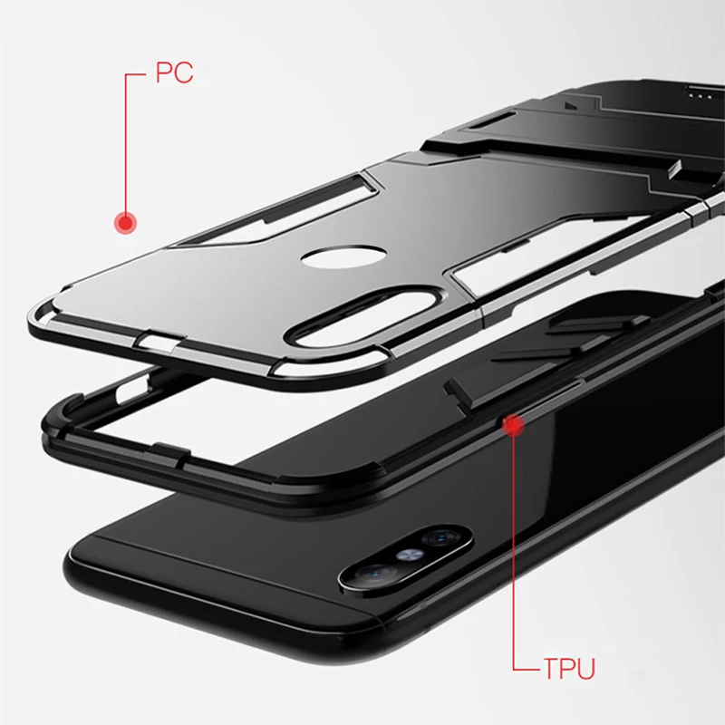 Чехол для Redmi Note 6 7 Pro силиконовый защитный бампер Жесткий K20 6a 5 Plus подставка Xiaomi 8 9