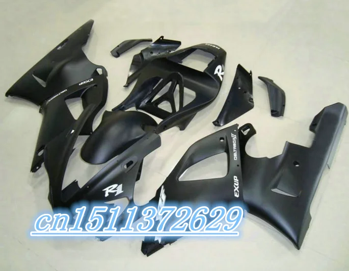 

Dor- Dark Black Fairing Kit for YZF R1 00-01 YZF-R1 2000-2001 YZF1000 1000 YZFR1 00 01 2000 2001