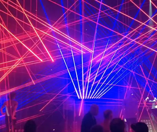 Профессиональный красный лазер 200 МВт мини диско паук сценическое освещение для