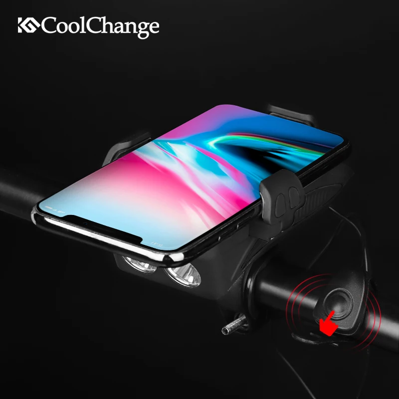 CoolChange велосипедный колокольчик с зарядкой через USB ультра яркий роговой
