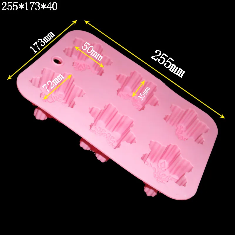 Силиконовые формы для выпечки 1 шт. в форме снежинок высокотемпературные торта