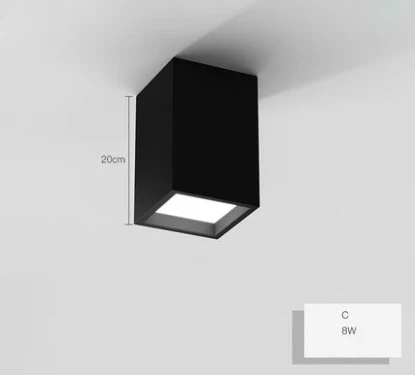 LED Современные Геометрические Железные Акриловые DIY Комбинации Светодиодные Лампы.Светодиодные Светильники.Люстры Потолочные.Светильники Потолочные Светильники.Светильник Потолочный Светильник Для и Спальни - Цвет корпуса: C black