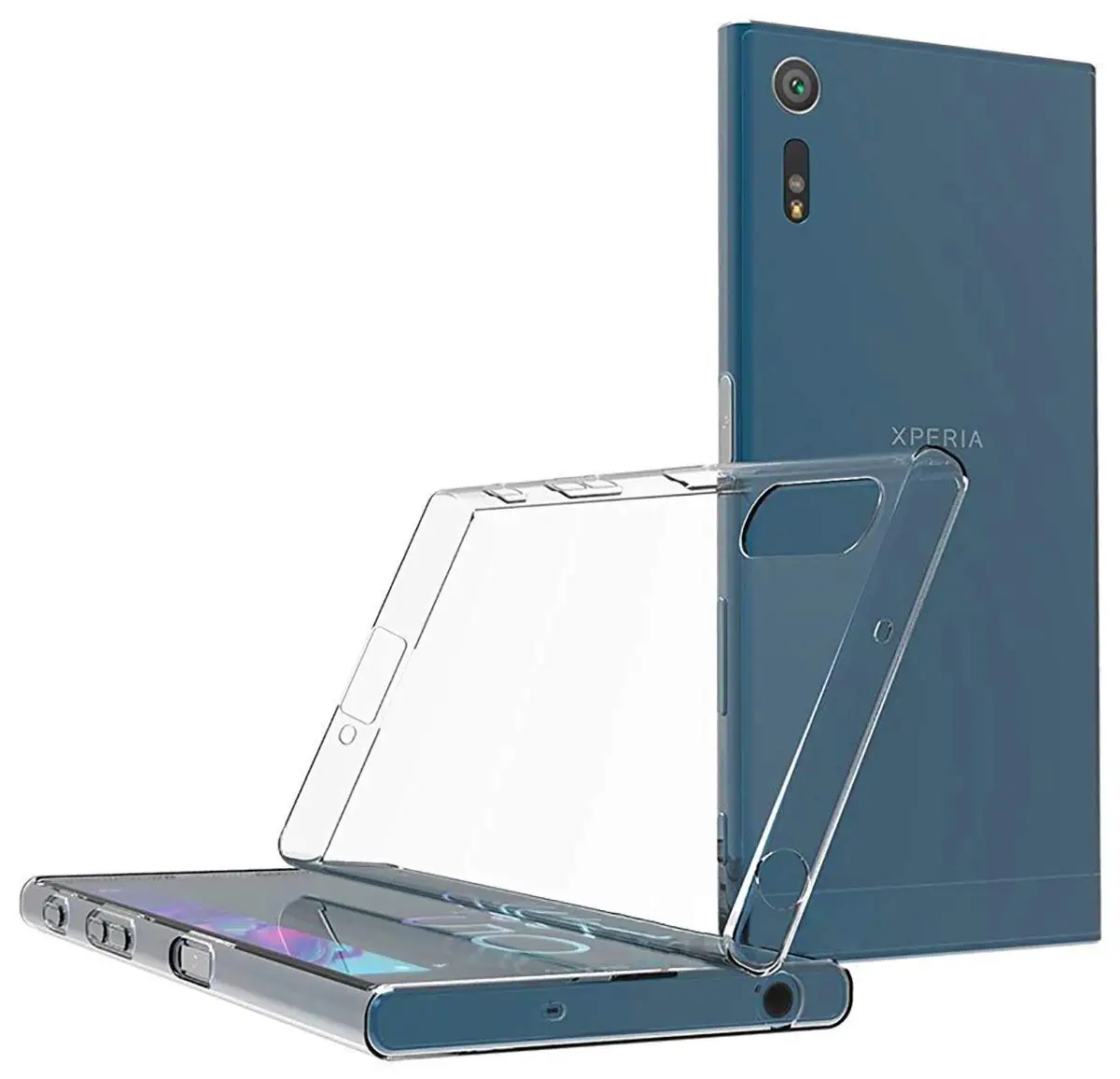 Чехол для sony Xperia XZ XZS TPU Силиконовый прочный прозрачный облегающий Бампер Мягкий чехол для sony Xperia XZ Премиум прозрачная задняя крышка
