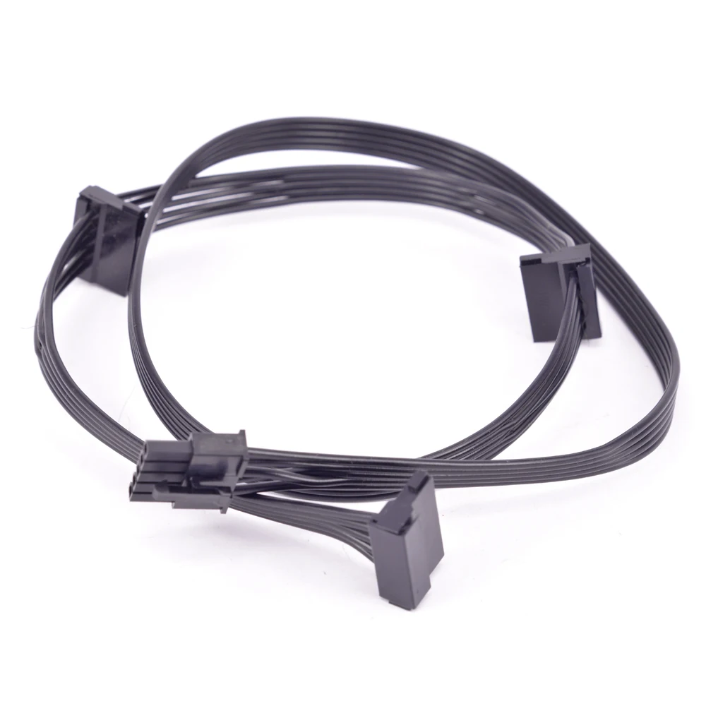 5Pin до 3 портов SATA прямой прямоугольный кабель питания для кулера Master 80 Plus белый